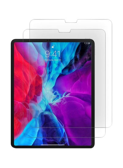 Buy 2-Piece Tempered Glass Screen Protector For Apple iPad Pro 11-Inch Clear in Saudi Arabia