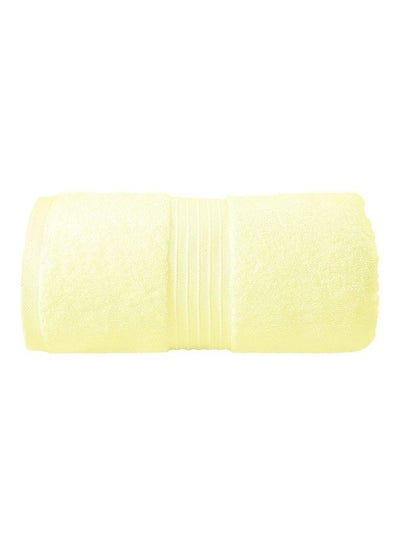 Buy 1-Piece 100% Combed Cotton 600 GSM Quick Dry Highly Absorbent Thick Soft Hotel Quality for Bath and Spa Bath Sheet Cream 80x190cm in UAE