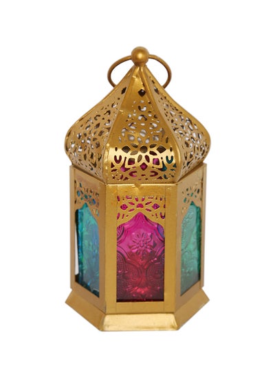 Buy Ramadan Iman Antique Candle Lantern multicolour 6.75 x 3cm in UAE