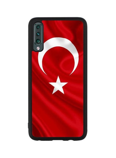 Buy Protective Case Cover For Samsung Galaxy A50 Red/White in Saudi Arabia