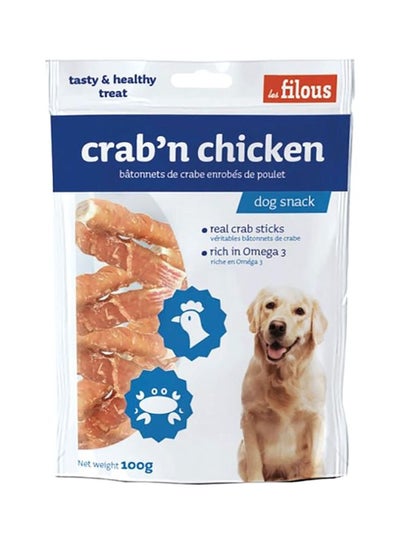 Buy Crab'n Chicken Dry Snack Brown 100grams in UAE