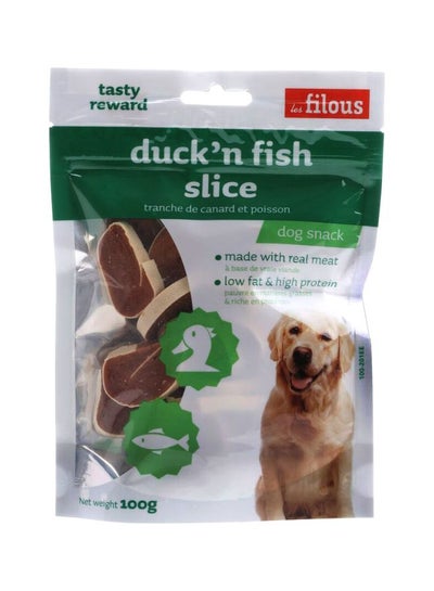 Buy Duck'n Fish Slice Dog Snack 100grams in UAE