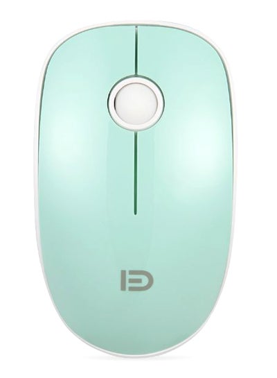 Buy V8 2.4G Wireless Mute Mouse Plug & Play Slim Mice Green in Saudi Arabia