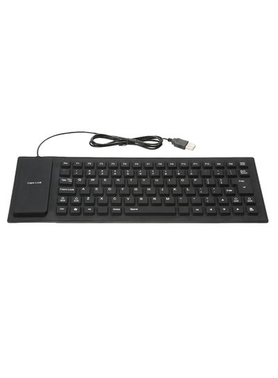 Buy Flexible Rollup Keyboard - English Black in Saudi Arabia