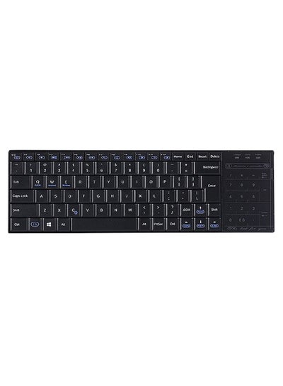 Buy Bluetooth Wireless Keyboard With Touch Pad - English Black in Saudi Arabia