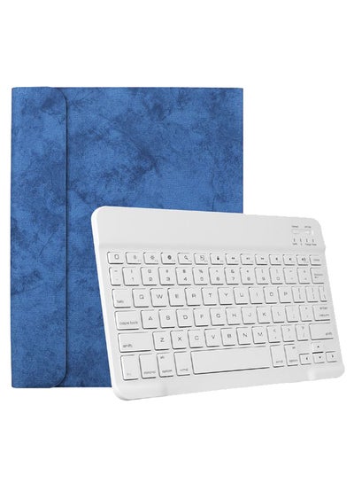 اشتري Protective Detachable Keyboard Case For Apple iPad أزرق في السعودية