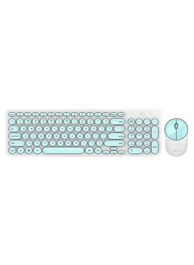 Buy Wireless iK6630 Keyboard & Mouse Combo Green in UAE