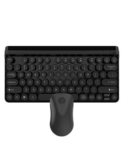 Buy 2.4G USB Interface Wireless Keyboard And Mouse Set Black in Saudi Arabia