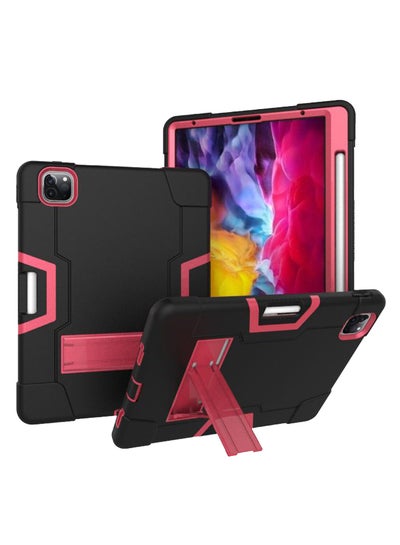 Buy Protective Case Cover For Apple iPad Pro 12.9 (2021/2020/2018) Black/pink in UAE