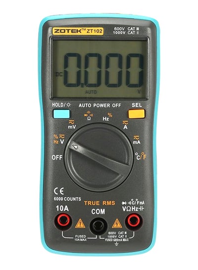 Buy Mini Digital Multimeter Grey/Green in Saudi Arabia