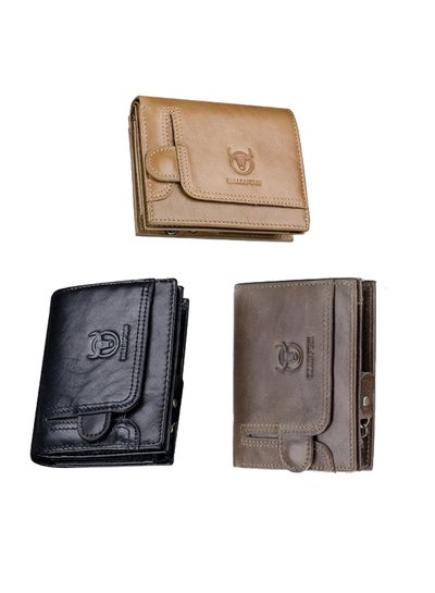 Buy Solid Bi-Fold Wallet Black in Saudi Arabia