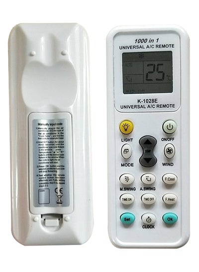 Buy K-1028E Air Conditioner Remote Control White in UAE