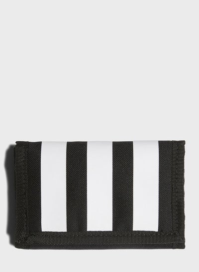 Buy Essentials 3 Stripes Sports Wallet Black/White in Egypt