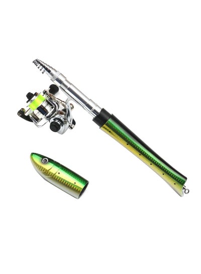 Buy Portable Mini Pen Fishing Rod With Spinning in Saudi Arabia