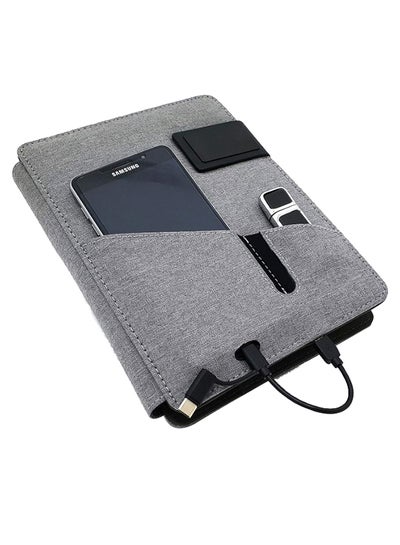 Buy 4000.0 mAh Built-In Power Bank Travel Organizer Grey in UAE