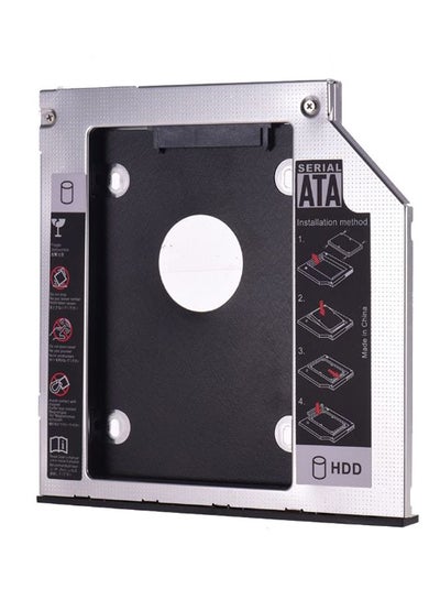 Buy SSD Adapter Highfine HDD Hard Drive Caddy SATA to SATA 2nd Silver/Black in Egypt