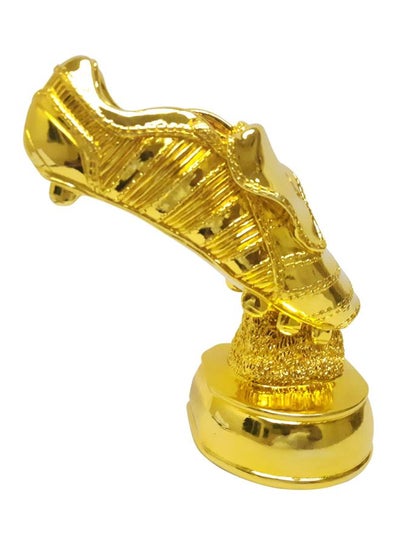 Buy Golden Football Shoe Sculpture Trophy Figure Gold in UAE