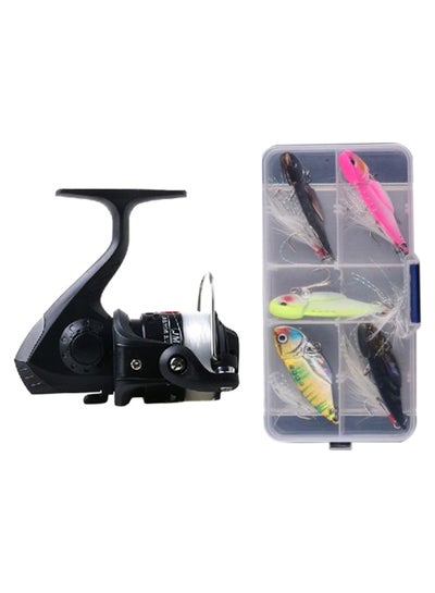 Buy Fishing Spinning Reel With Fishing Baits 13 x 9cm in UAE