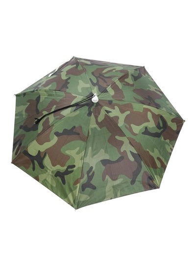 Buy Portable Umbrella Hat With Elastic Band 25.2inch in UAE