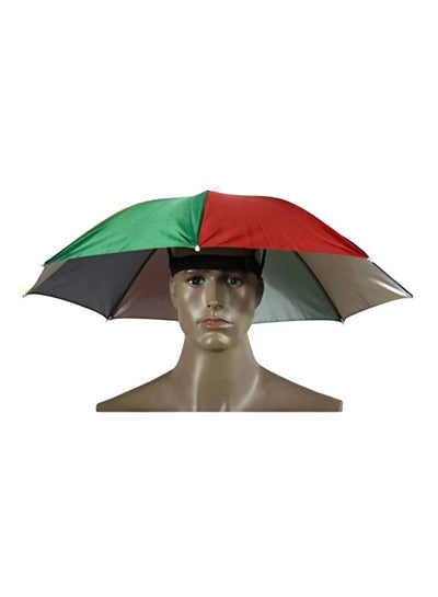 Buy Portable Umbrella Hat With Elastic Band 65cm in Saudi Arabia