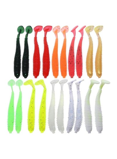 Buy Pair Of 10 Soft Sea Silkworm Artificial Baits 13.5cm in UAE