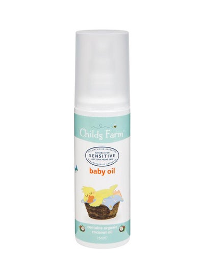 Buy Organic Coconut Baby Oil For Sensitive Skin, 75 ml in UAE