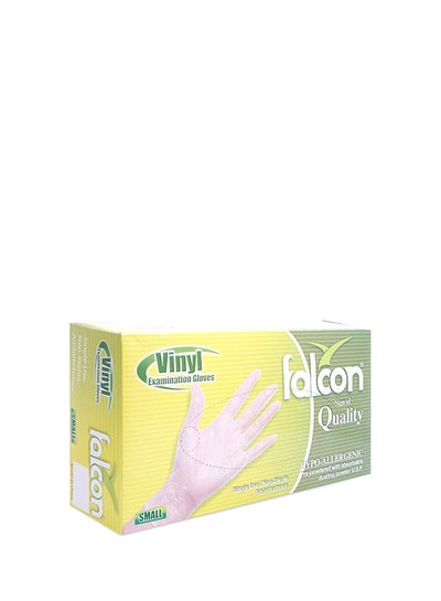 Buy Vinyl Examination Gloves Clear Small in UAE