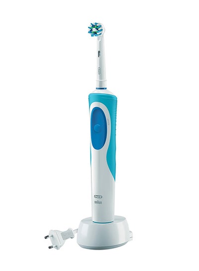 Buy Vitality Crossaction Electric Rechargeable Toothbrush Blue/White in UAE
