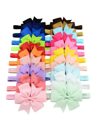 اشتري مجموعة ربطة شعر مطاطية مكونة من 20 قطعة متعدد الألوان في الامارات
