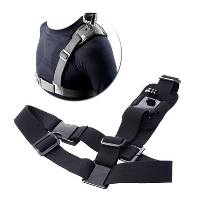 اشتري Shoulder Strap Single Mount Chest Harness Belt Adapter For Gopro HD أسود في السعودية