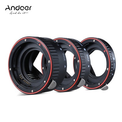 Buy Macro 13mm, 21mm And 31mm Extension Tube Set Black in UAE