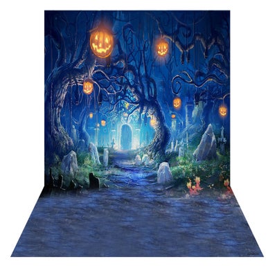 Buy Halloween Themed Printed Photography Background Multicolour in Egypt