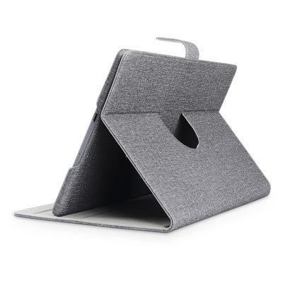 Buy PU Leather Folio Folding Cover Lightweight Protective Case Grey in Saudi Arabia