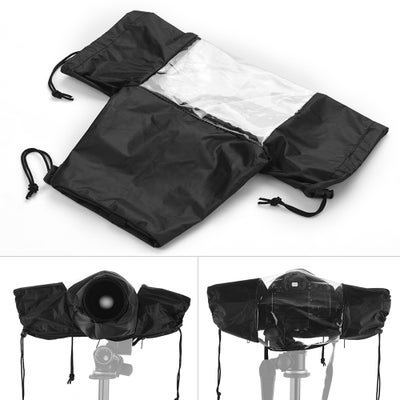 اشتري Waterproof Rain Cover Sleeve Protector For Canon Nikon Sony DSLR Cameras أسود في السعودية