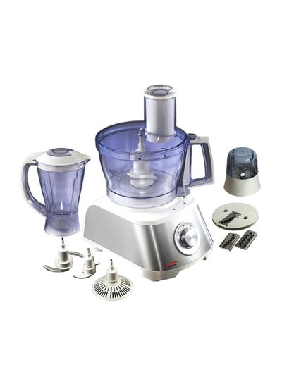 Buy 10-Piece Food Processor Set 1000W FP-1000SG White/Grey/Clear in Egypt