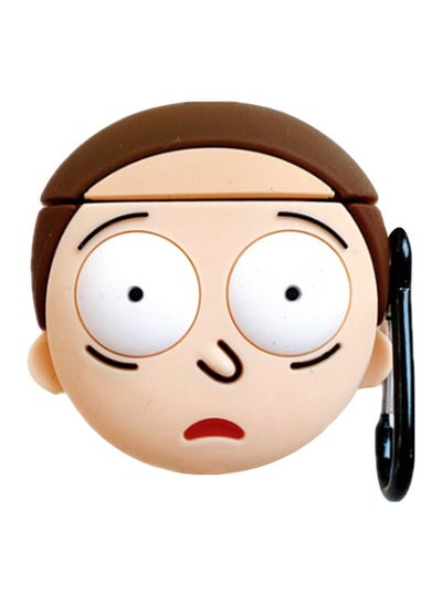 Buy Morty Themed Case For Apple AirPods 1/2 Beige/Brown in Saudi Arabia