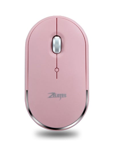 Buy F11 Three Mode Bluetooth Mouse Pink in Saudi Arabia