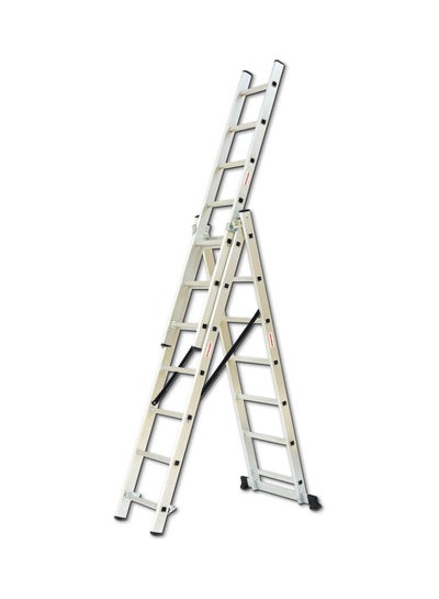 اشتري Triple Extension Ladder Steps Silver 3 x 10 Stepsmeter في الامارات