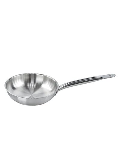 Buy Stainless Steel Fry Pan Silver 20centimeter in UAE