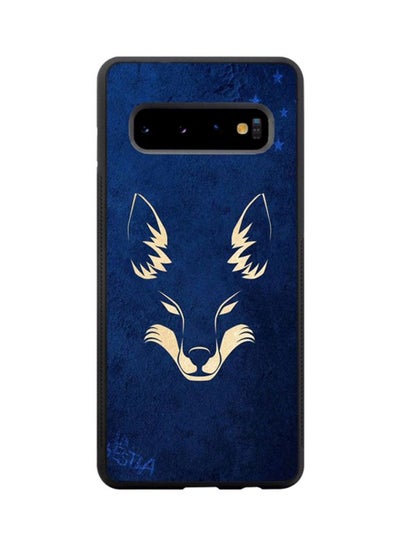 Buy Protective Case Cover For Samsung Galaxy S10+ Blue/Beige in Saudi Arabia