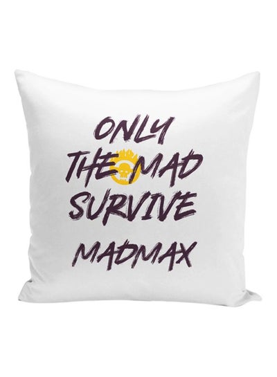 اشتري Only Survive Quote Throw Pillow With Stuffing متعدد الألوان 16x16 بوصة في الامارات