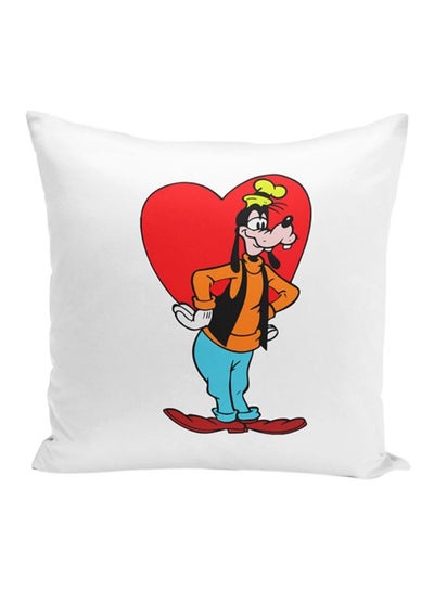 اشتري Goofy Love Heart Throw Pillow With Stuffing متعدد الألوان 16x16 بوصة في الامارات