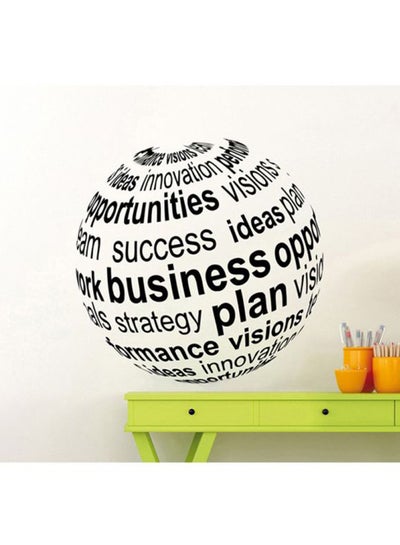 Buy Creative Office Quotes Wall Decal Black 60x60centimeter in UAE