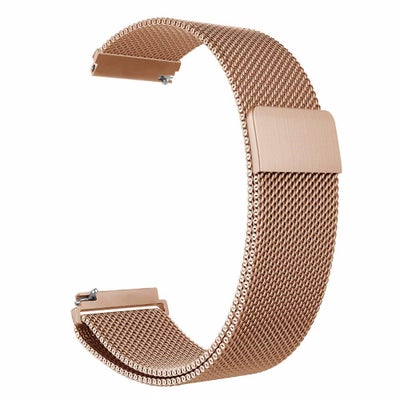 اشتري 20mm Watchband Stainless Steel Mesh Watch Rose Gold في السعودية