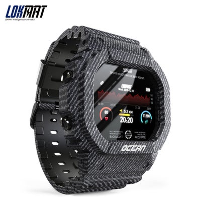 Buy Waterproof Two-way Lookup Fitness Tracker Smartwatch Black in Saudi Arabia