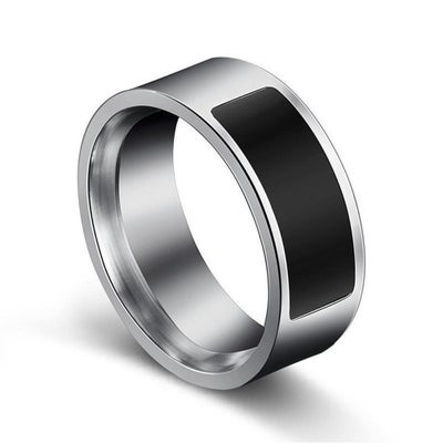 Buy NFC Multifunctional Waterproof Intelligent Smart Wear Digital Finger Ring Silver in UAE