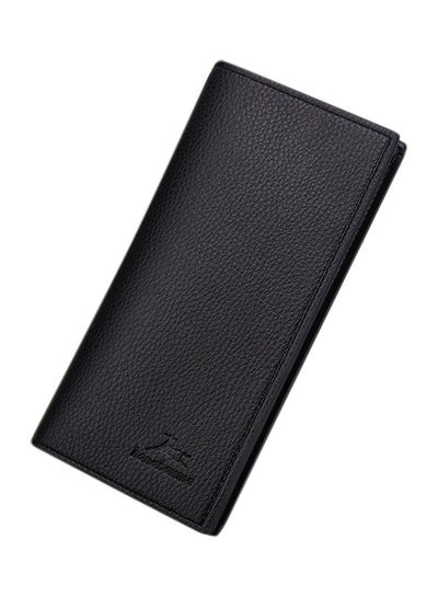 اشتري PU Leather Bifold Wallet Black في السعودية