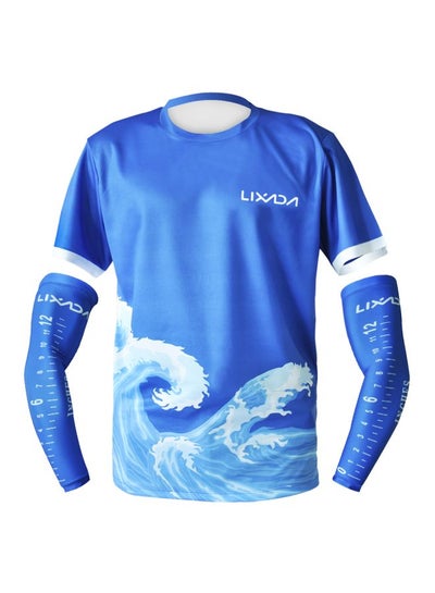 Buy Fishing T-Shirt With Arm Sleeves XXXL in Saudi Arabia