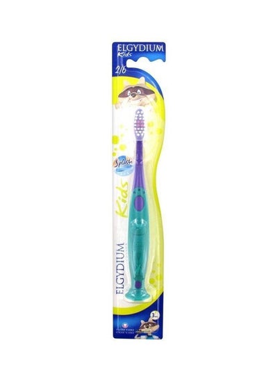 Buy Soft Raccoon Kids Toothbrush Blue/Green 0.1kg in UAE