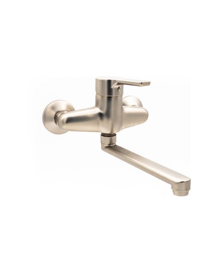 Buy Wall Mounted Sink Mixer Matt Chrome in Saudi Arabia